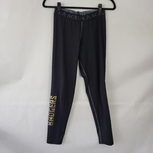 Acrux Womens Athletic Leggings Workout Black Badgers Medium